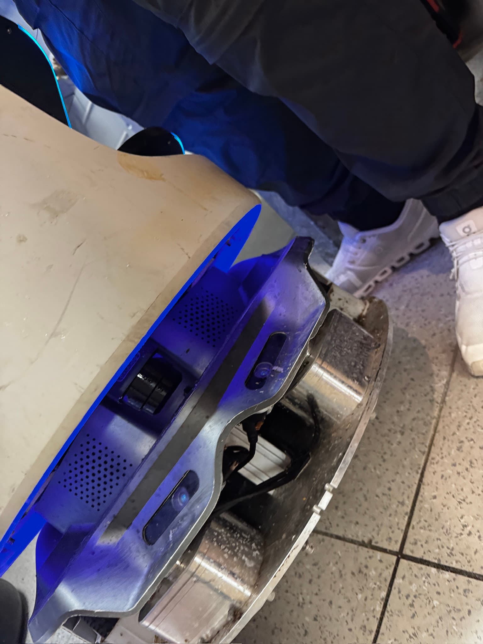 Servicing a Pudu BellaBot on-site