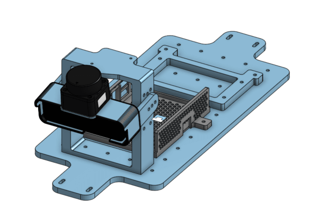 Racecar chassis and sensor mount (CAD)
