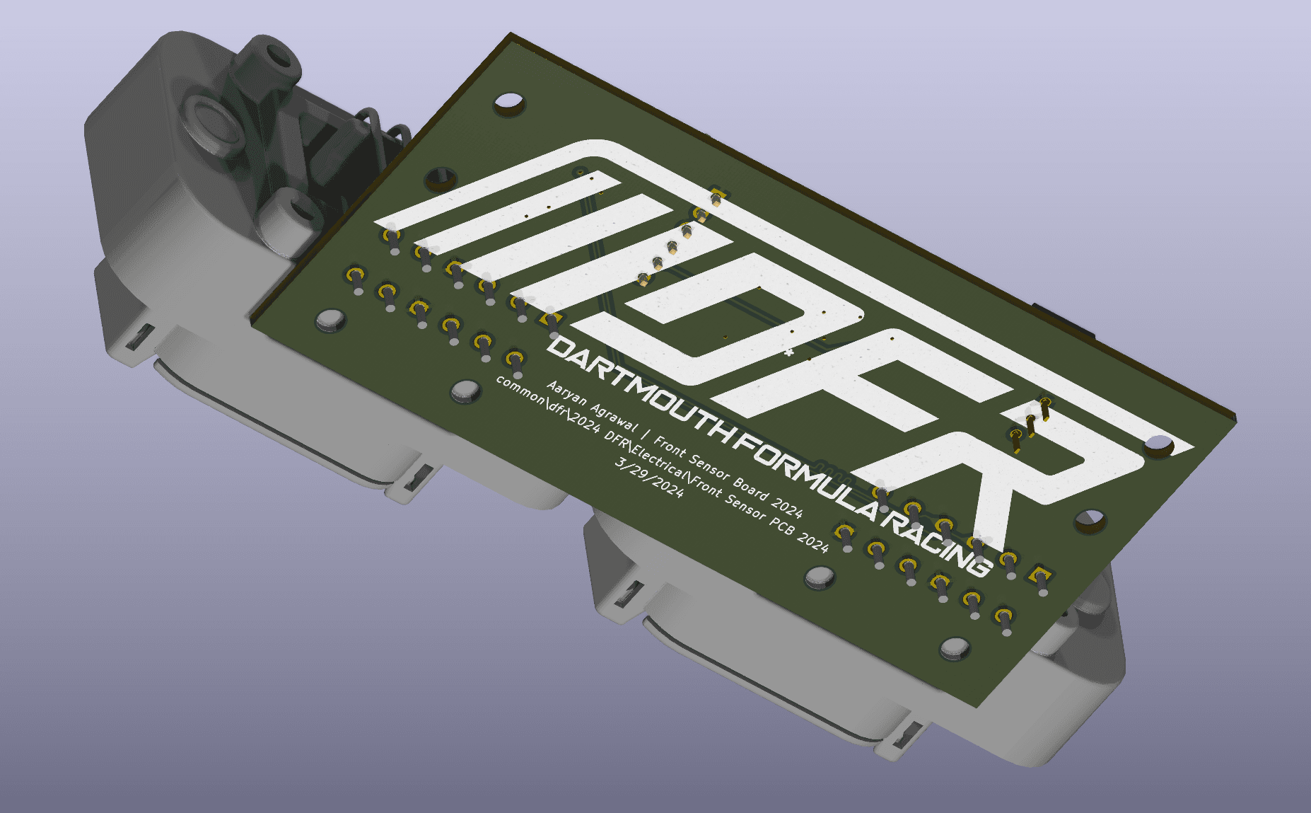 3D render, back