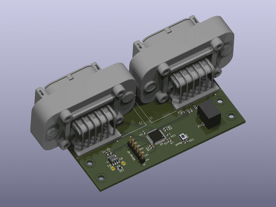 Sensor PCB 3D render